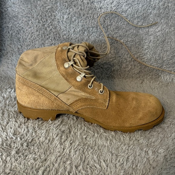 VTG 1997 RO Search US Military Combat Boots Desert Tan Hot Weather 9.5 R - Picture 11 of 16